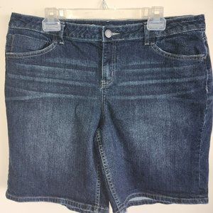 Simply Vera Wang Demin Shorts - Boyfriend Short, Mid Rise Size 14